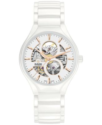 Rado - Unisex Swiss Automatic True White High-Tech Ceramic Bracelet Watch 40mm