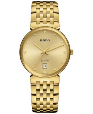 Rado - Women's Swiss Florence Diamond (1/20 ct. t.w.) Gold PVD Stainless Steel Bracelet Watch 38mm