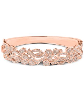 EFFY Collection - Diamond Openwork Bangle Bracelet (1-1/2 ct. t.w.) in 14k Rose Gold