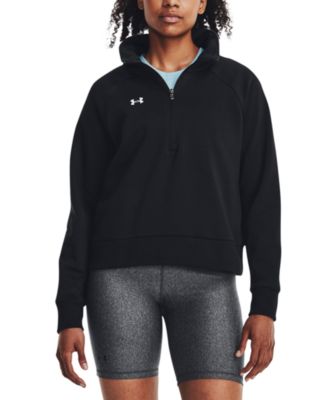 Under Armour - Women's Rival Fleece Mock-Neck Half-Zip Sweatshirt