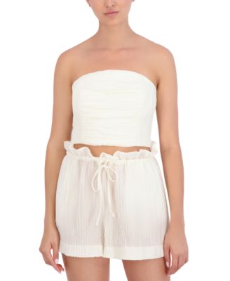 BCBG NEW YORK - Women's Ruched Crop Top
