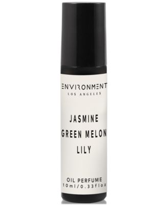 ENVIRONMENT - Jasmine, Green Melon & Lily Roll-On Oil Perfume (Inspired by 5-Star Luxury Hotels), 0.33 oz.
