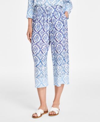 JM Collection - Petite Cropped Ombre Pants