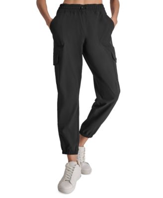 DKNY - Women's Drawcord-Waist Cargo Jogger Pants