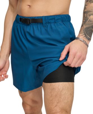 DKNY - Men's Stretch Cargo Pocket Hybrid 5" Volley Shorts