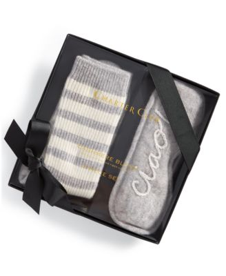 Charter Club - Cashmere "Ciao" Sleep Mask + Socks Gift Set