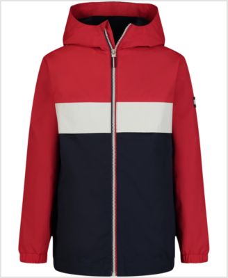 Tommy Hilfiger - Toddler Boys Colorblocked Full-Zip Hooded Windbreakers