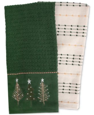 Ritz - 2-Pc. Embroidered Garnish + Inspire Kitchen Towel Set