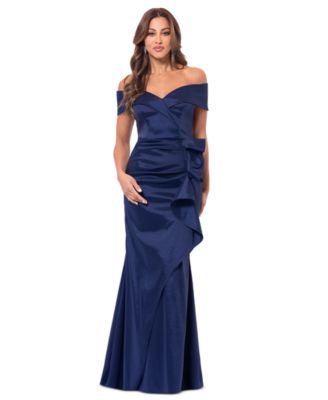 XSCAPE - Women's Taffeta Off-The-Shoulder Sweetheart Gown