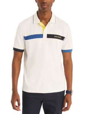 Nautica - Men's Navtech Classic Fit Colorblock Polo Shirt