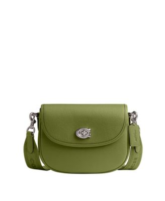 COACH - Polished Pebble Leather Willow Saddle Bag