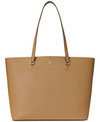 Lauren Ralph Lauren - Karly Crosshatch Leather Large Tote
