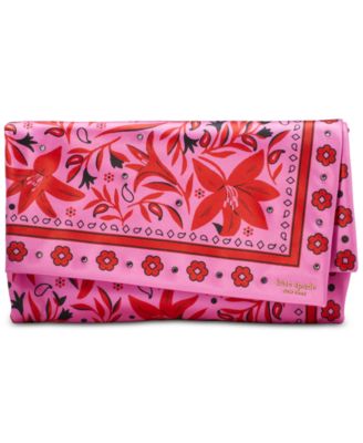 kate spade new york - Fold Bandana Printed Fabric Clutch