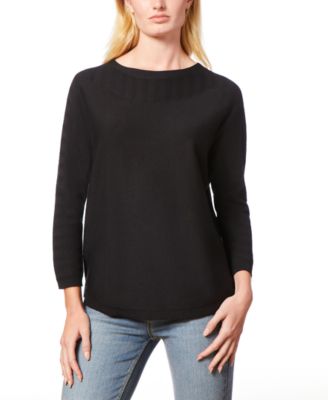 Melissa Paige - Women's Chevron-Stitch Dolman-Sleeve Sweater