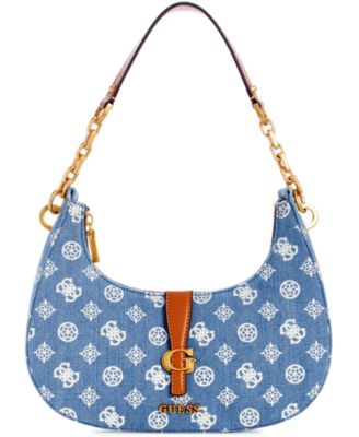GUESS - Kuba Top Zip Demin Shoulder Bag