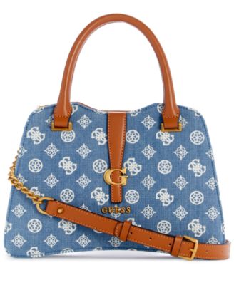 GUESS - Kuba Small Denim Satchel