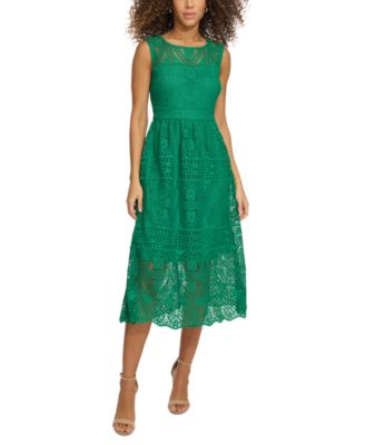 kensie - Women's Lace Midi Dress