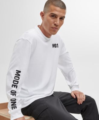 Mode of One - Men's Long-Sleeve Relaxed-Fit MO1 Graphic T-Shirt