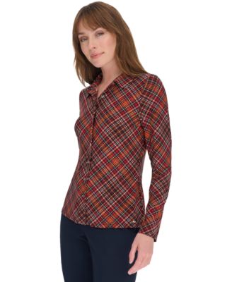 Tommy Hilfiger - Women's Printed Button-Front Shirt
