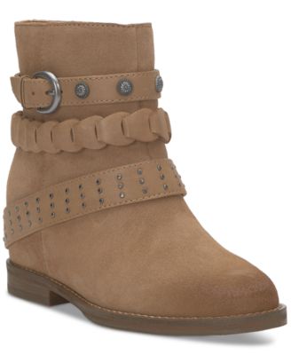 Lucky Brand - Women's Miav Strappy Buckle Studded Harness Booties