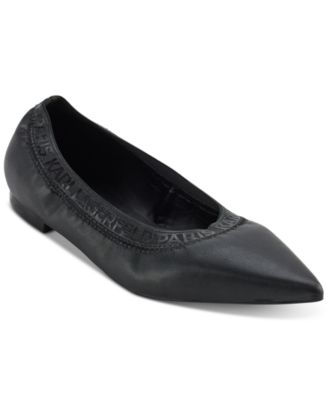 KARL LAGERFELD PARIS - Women's Vinette Pointed-Toe Ballet Flats