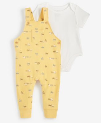 First Impressions - Baby Boys One The Farm Bodysuit & Overalls, 2 Piece Set