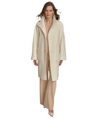 Donna Karan New York - Women's Stand-Collar Single-Breasted Coat