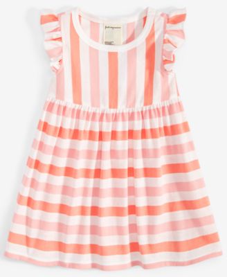 First Impressions - Baby Girls Prairie Striped Knit Dress