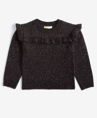 Epic Threads - Toddler Girls Ruffled Metallic Sweater