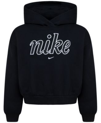 Macy's - Little Girls Fleece Boxy Graphic Pullover Hoodie