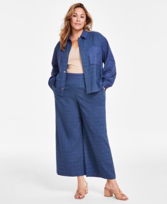 Vince Camuto - Plus Size Collared Long-Sleeve Jacket