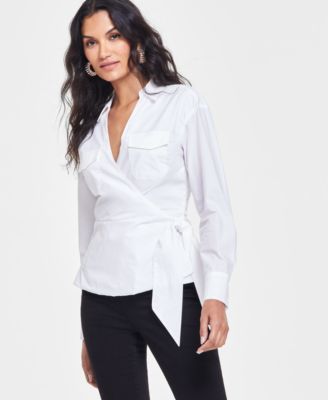 I.N.C. International Concepts - Women's Utility Wrap Blouse
