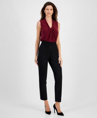 Kasper - Women's Pull-On Straight-Leg Pants