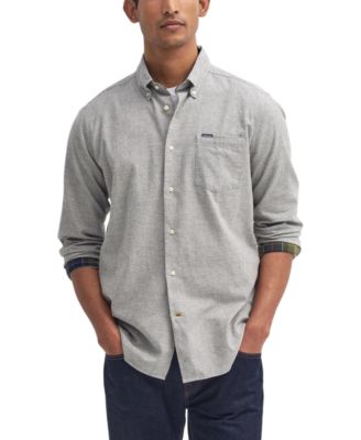 Barbour - Men's Turner Tailored-Fit Micro-Houndstooth Button-Down Shirt