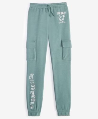 Grayson Threads Kids, The Label - Big Boys Smiley World Graphic Jogger Pants