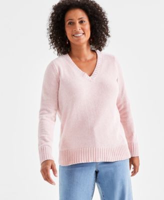 Style & Co - Petite Chenille V-Neck Pullover Sweater
