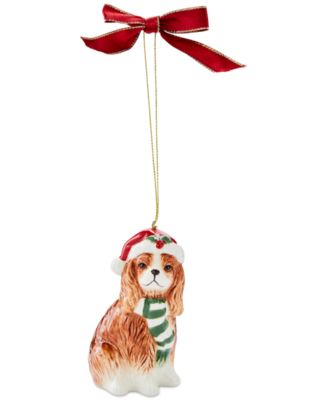 Spode - Christmas Tree King Charles Spaniel Ornament