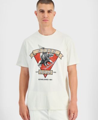 GUESS - Men's Relaxed Fit Short Sleeve Eagle Graphic T-Shirt
