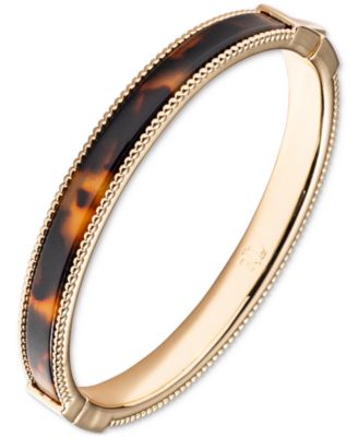 Lauren Ralph Lauren - Gold-Tone Tortoise-Look Bangle Bracelet