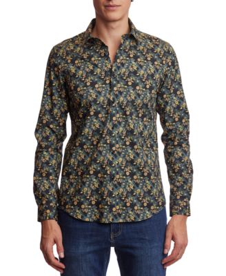Paisley & Gray - Men's Samuel Slim-Fit Floral Button-Down Shirt