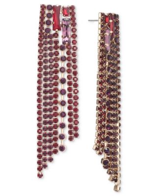 I.N.C. International Concepts - Mixed Cut Stone Multi-Row Statement Earrings