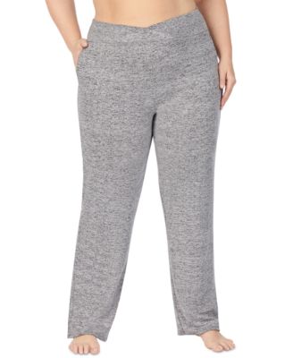 Cuddl Duds - Plus Size SoftKnit Mid-Rise Lounge Pants
