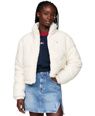 Tommy Jeans - Women's Cropped Teddy Essential Coat