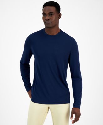 Alfani - Alfatech Long Sleeve Crewneck T-Shirt