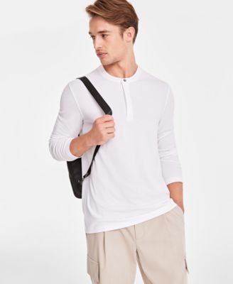 Alfani - Men's Alfatech Solid Henley