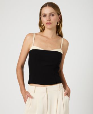 French Connection - Women's Azra Corset-Strap Twill Top