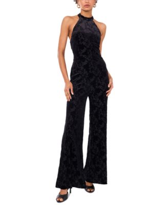 1.STATE - Women's Floral Halter Jumpsuit