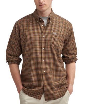 Barbour - Men's Henderson Tailored-Fit Temperature-Regulating Button-Down Twill Shirt