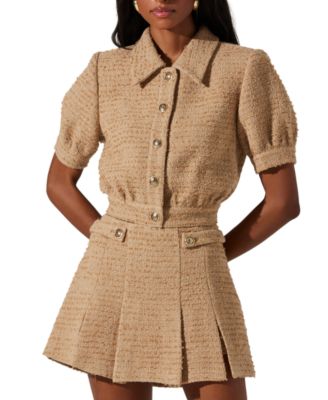 ASTR the Label - Women's Bronwyn Tweed Shirt Jacket
