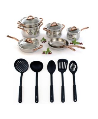 BergHOFF - BergHoff Ouro Gold 18/10 Stainless Steel 16-Pc. Cookware Set